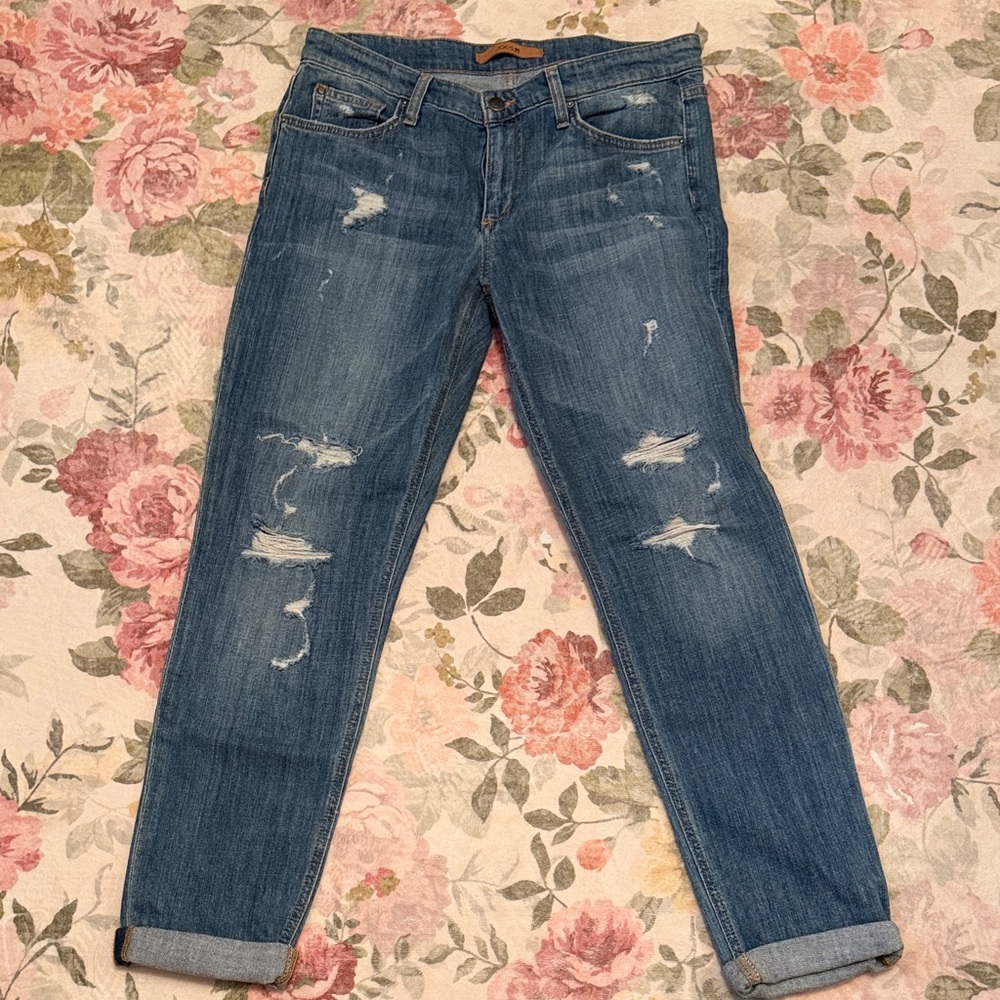 Joe's Jeans Women's Distressed Boyfriend Jeans - Blue